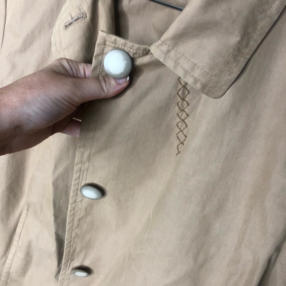 J Jill beige button up lightweight trench coat jacket - Picture 2 of 4